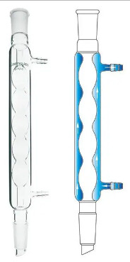 Chemglass Life Sciences Condenser, Allihn, 380mm, 24/40 Joint, 250mm Jacket Length - CG120603