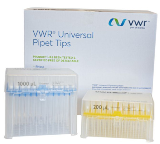 VWR® Universal Pipette Tips - 20-200ul - 10x96 tips/pk - 76322-516 Case of 5 packs 4800 tips CONS5780CASE