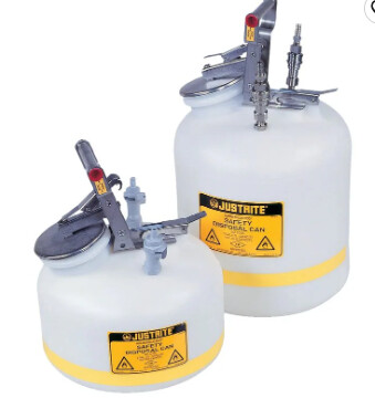 Justrite™ Prefabricated Quick-Disconnect Safety Disposal Cans - 2gal capacity - 19-040-880