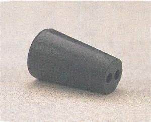 VWR® Two-Hole Rubber Stoppers, Black Size 5