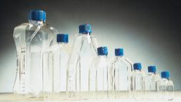 Falcon® Cell Culture Flasks, Corning -25 ml, 12.5 cm2, Canted, Vented, blue cap - 100/Bag - 29185-298