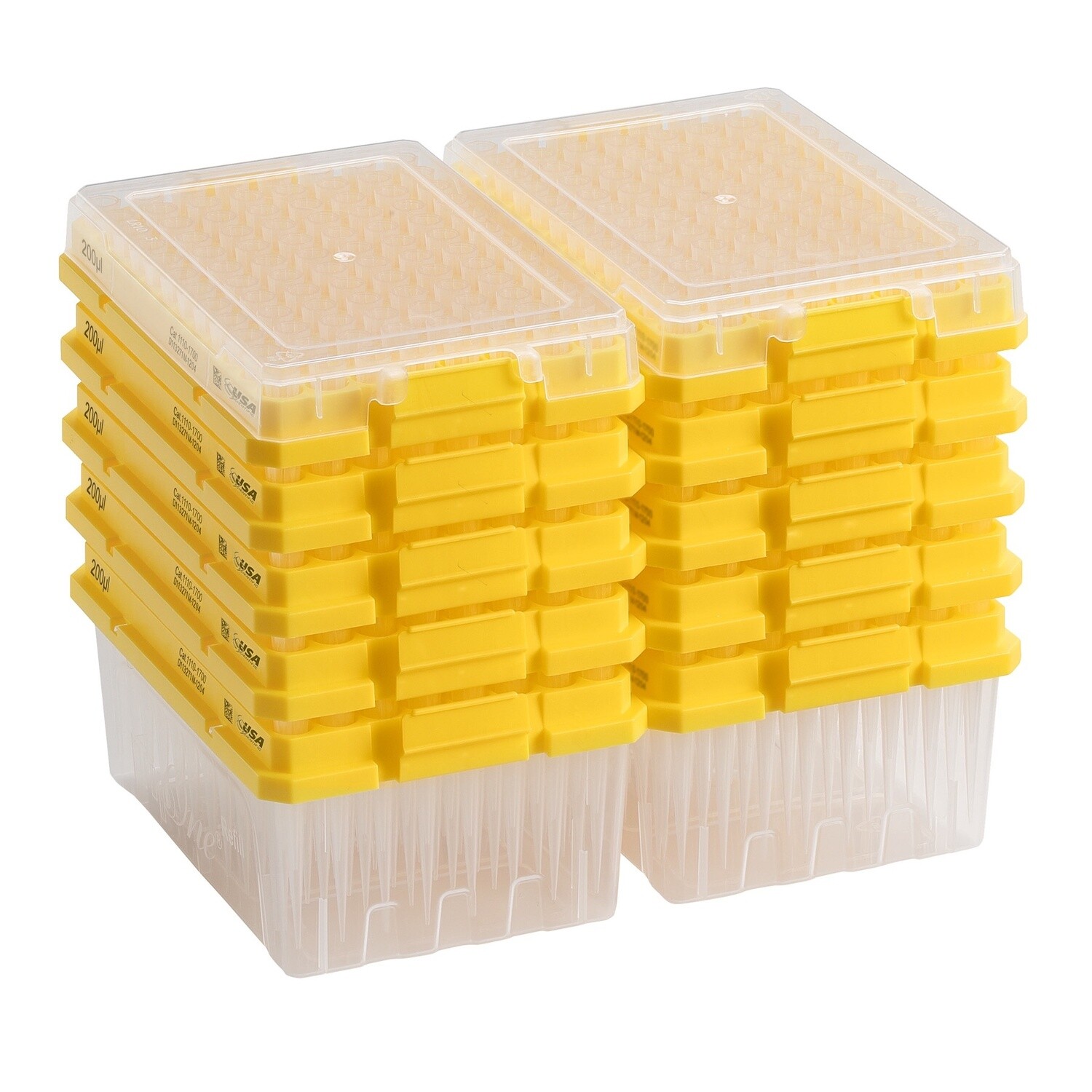 TIPONE® PIPETTE TIP REFILLS #1110-1700 - 200UL NATURAL PROFILE - PK OF 960