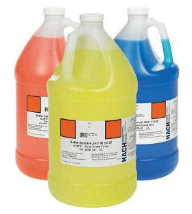 pH Buffer Solution Kits, Color-Coded, pH 4.01, 7.00 and 10.01, Hach - 3x500mL (pH 4.01-10.01) - 97021-452
