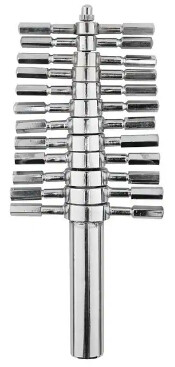 Chemglass Life Sciences Cork Boring Set, Plated Brass, Set of 12, 4-20mm - 50-153-1487
