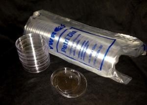 VWR® Disposable Petri Dishes 100x15mm Sterile Polystyrene Slippable for Automation 20/bag  PLAS7008P