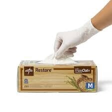 OAT6803 Size Large Restore Powder-Free Nitrile Exam Gloves with Oatmeal Manufacturer: Medline Case of 10 boxes