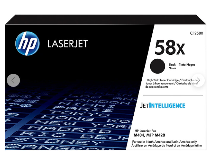 HP 58X Toner - CF258X - 10,000 pages