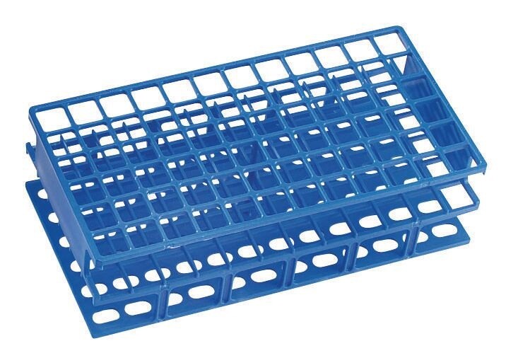 16mm Blue Polyoxymethylene Test Tube Rack (VWR)