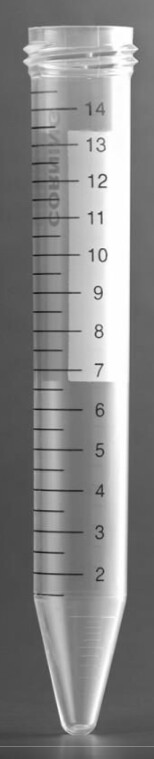 Corning® Centrifuge Tubes, 15 ml - Polypropylene, Orange, HDPE, Sterile - 50/Rack - CS of 500 - 21008-670