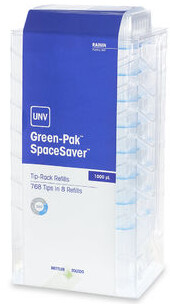 Pipette Tips GPS UNV 1000µL LS 768A/8 - 1000uL - 768 tips in 8 layers of 96 - 30389282