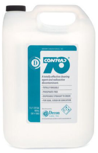 Contrad 70, liquid detergent, Decon Labs