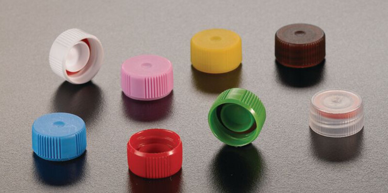 Microcentrifuge Screw Caps Closures for Micrewtubes™ Centrifuge Tubes, Simport - Polypropylene - Lilac - CS of 1,000
