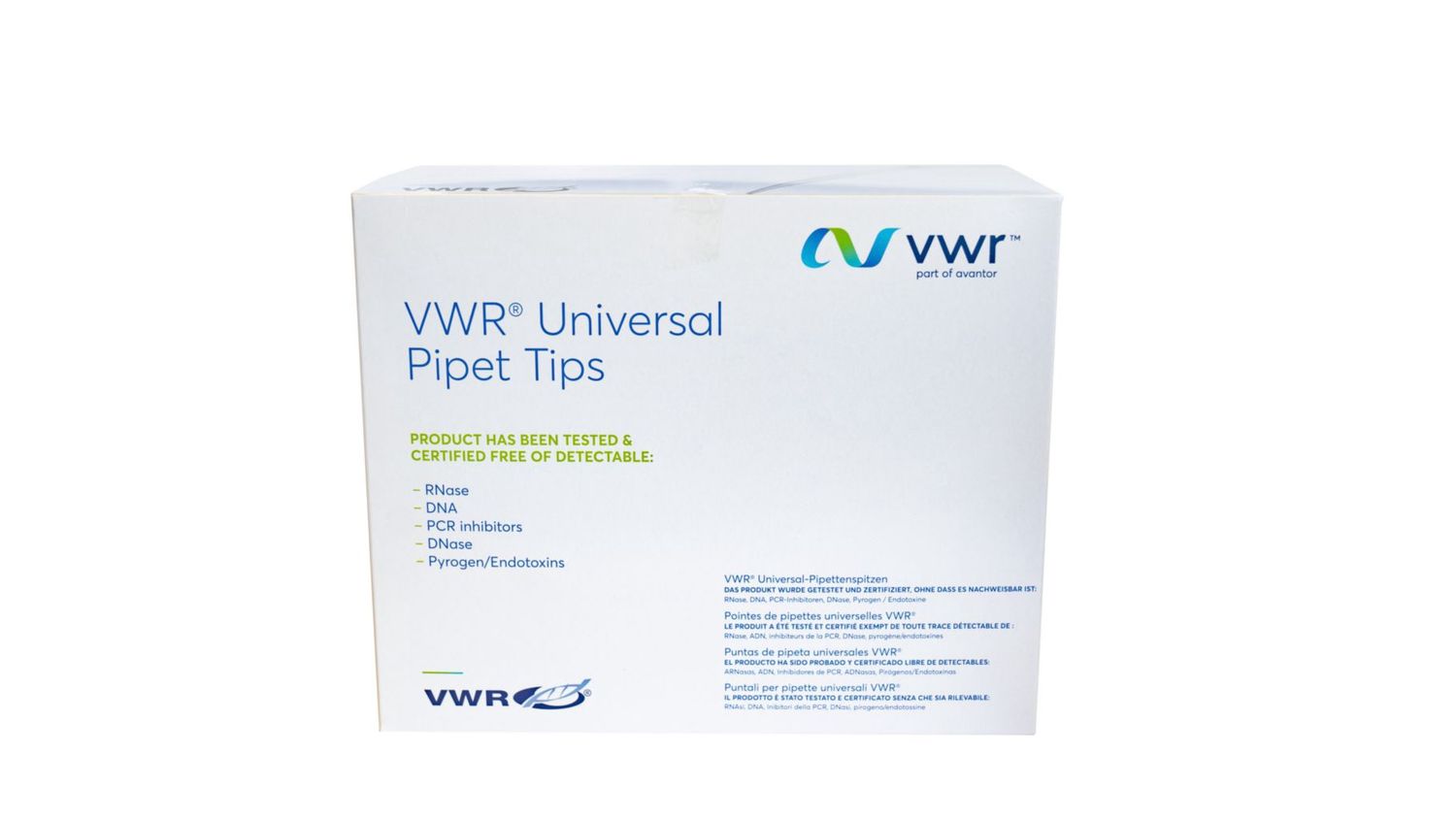 VWR® Universal Pipette Tips - Standard-.1-10uL-10x96tip/pack - Pk of 960 - 76323-394