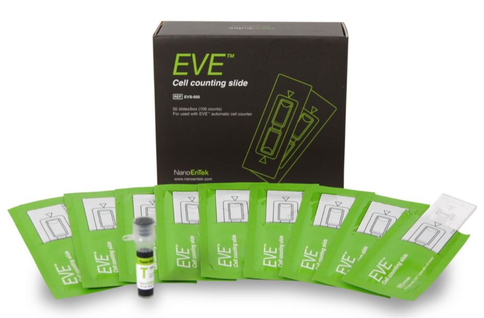 Cell counting slides (2 counts per slide), EVS-050 - PK of 50