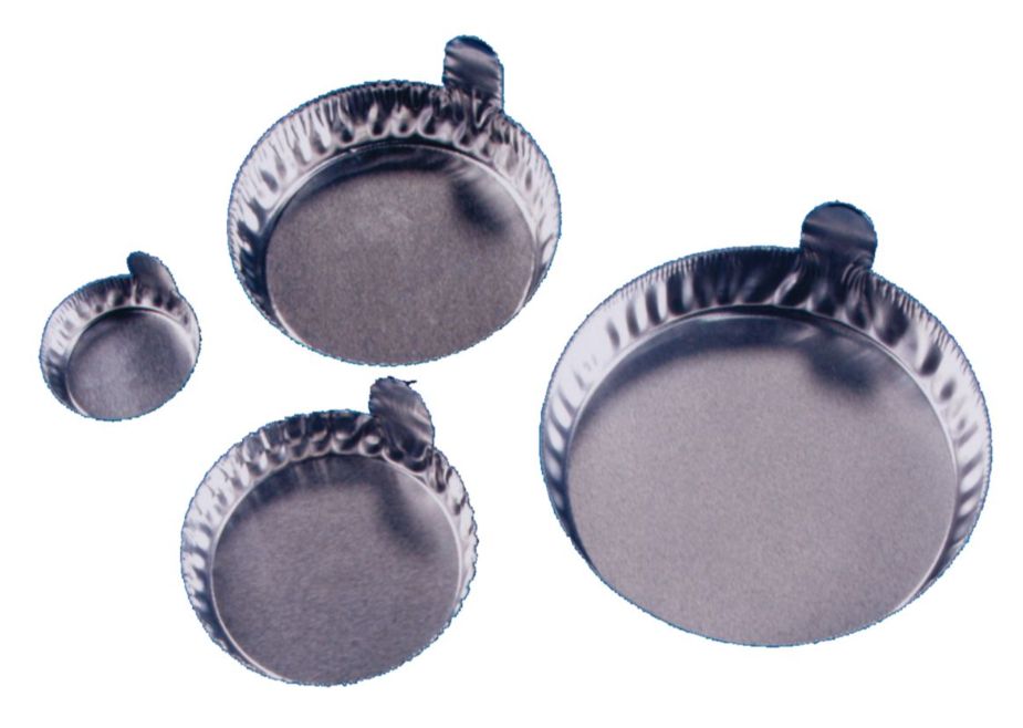 Disposable Aluminum Crinkle dishes with tabs - PK of 144 - 60 ml