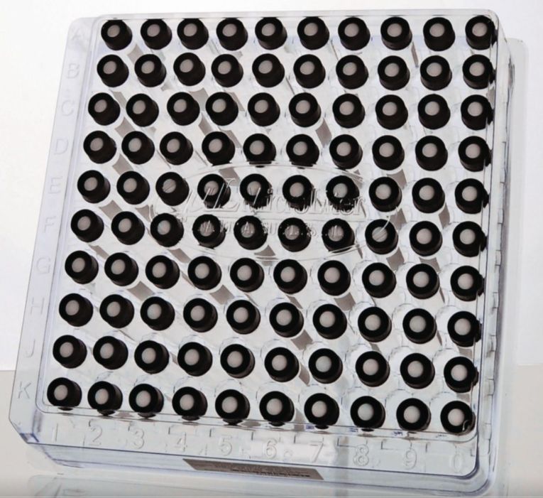 WHEATON® MicroLiter Sample Vial Assembled Kits - Amber - 4ml - Pk of 100 - 97047-682