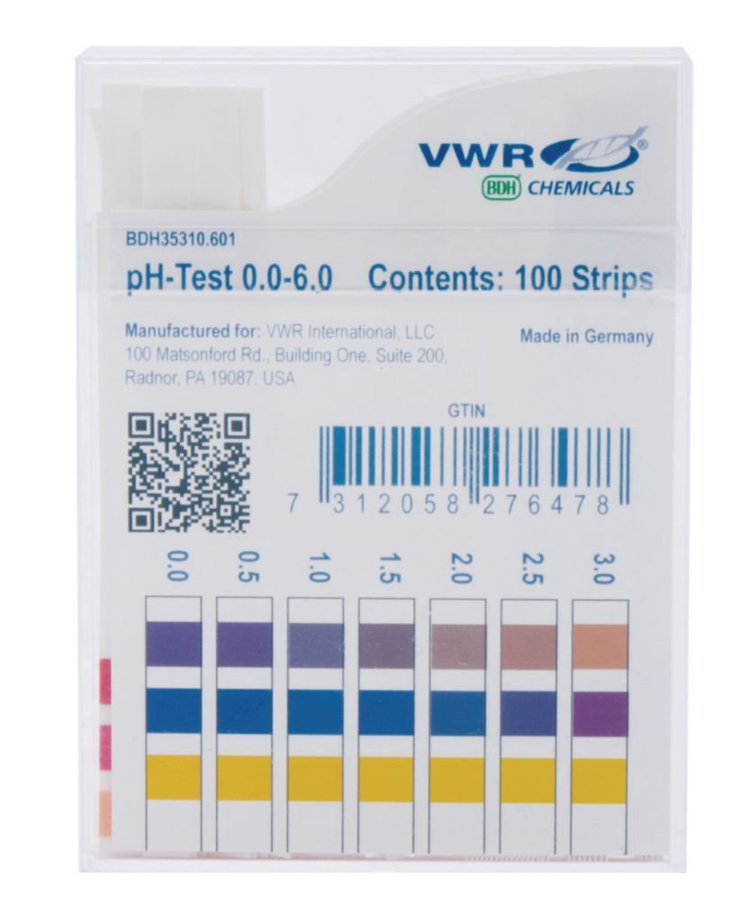 pH Strips 0-6
