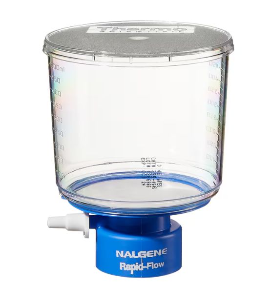 Nalgene™ Rapid-Flow™ Sterile Disposable Bottle Top Filters with PES, CN, SFCA or Nylon Membranes, 500mL - CS of 12 - 595-3320