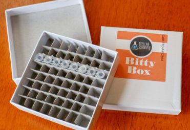 Bitty Box™ Mini-PCR Cardboard Cryo Freezer Boxes (dim. 3 x 3 x 1) holds 64 PCR tubes, 50/CS - STO-A-PCR64