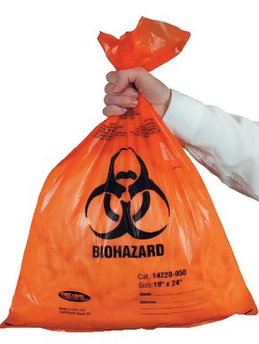 Red Biohazard Bag 19x23 - QTY.10 - SAFE4022P