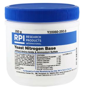 Yeast Nitrogen Base without Amino Acids and Ammonium Sulfate, 250 Grams - Y20060-250.0