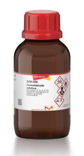 Formaldehyde solution - ACS reagent, 37 wt. % in H2O, contains 10-15% Methanol as stabilizer (to prevent polymerization)  - 252549-500ML