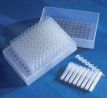 Corning® 96 well PP 1.2 mL cluster tubes 96 well polypropylene cluster tubes, 8-tube strip format, non-treated, sterile, clear, 12 strips/rack, 120/cs - CLS4413-120EA