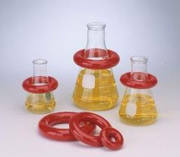 SP Bel-Art Round Lead Ring Flask Weights with Vikem® Vinyl Coating, Bel-Art Products, a part of SP -125 - 500 ml flasks	43 mm (1.7&quot;)	76 mm (3.0&quot;)	227 g (0.5 lbs.s.) - 30617-152