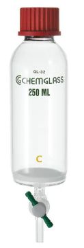 PEPTIDE SYNTHESIS VESSELS, SOLID PHASE - 50mL Peptide Synthesis Vessel, Solid Phase, Medium Frit, GL 25 Thread - CG-1860-03