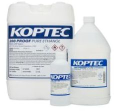 Ethanol absolute, KOPTEC, meets analytical specification of BP, Ph. Eur., USP (200 Proof) - 16oz (1pint) - Glass bottle, clear - CS of 24 - 71001-862