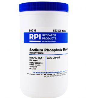 Sodium Phosphate Monobasic, Monohydrate, ACS Grade - 500g - S23125-500.0/76348-176