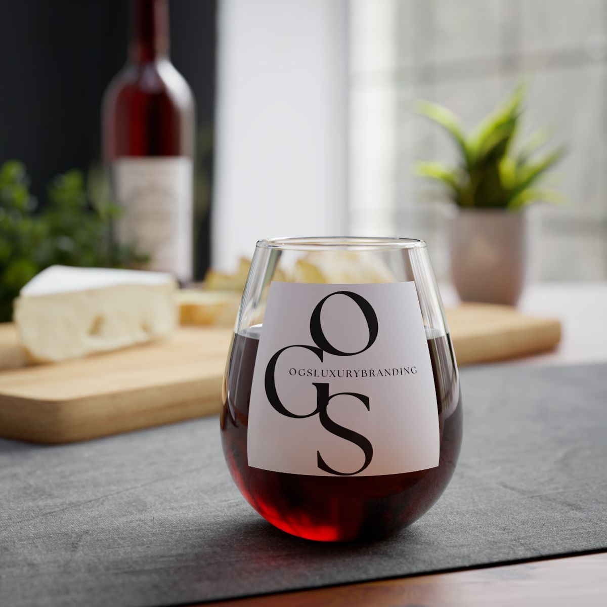 Deluxe Personal Stemless Wine Glass, 11.75oz