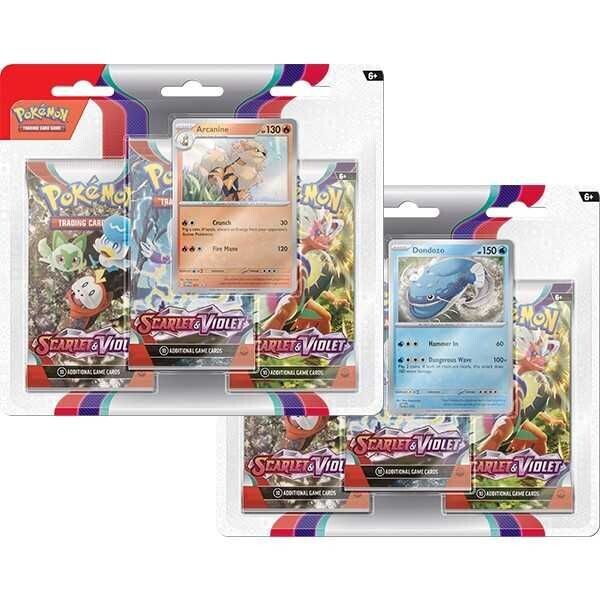 Pokémon TCG: Scarlet And Violet (Base Set) - 3 Pack Blister - Arcanine