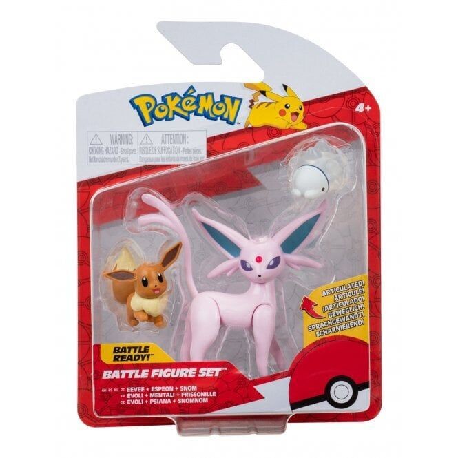 Pokémon 3-pack Battle Figure - Eevee, Espeon & Snom
