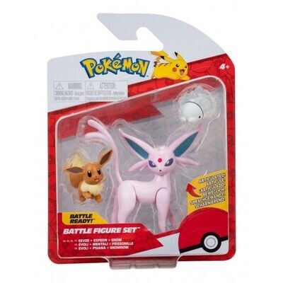 Pokémon 3-pack Battle Figure - Eevee, Espeon & Snom