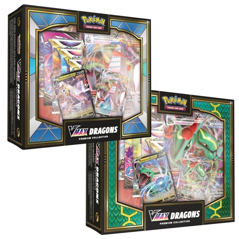 Pokémon TCG:  V MAX Dragons Premium Collection Rayquaza/Duraladon (Double sided)