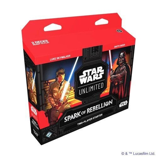 Star Wars: Unlimited - Spark of Rebellion Two Player Starter Set (Luke Vs Vader)