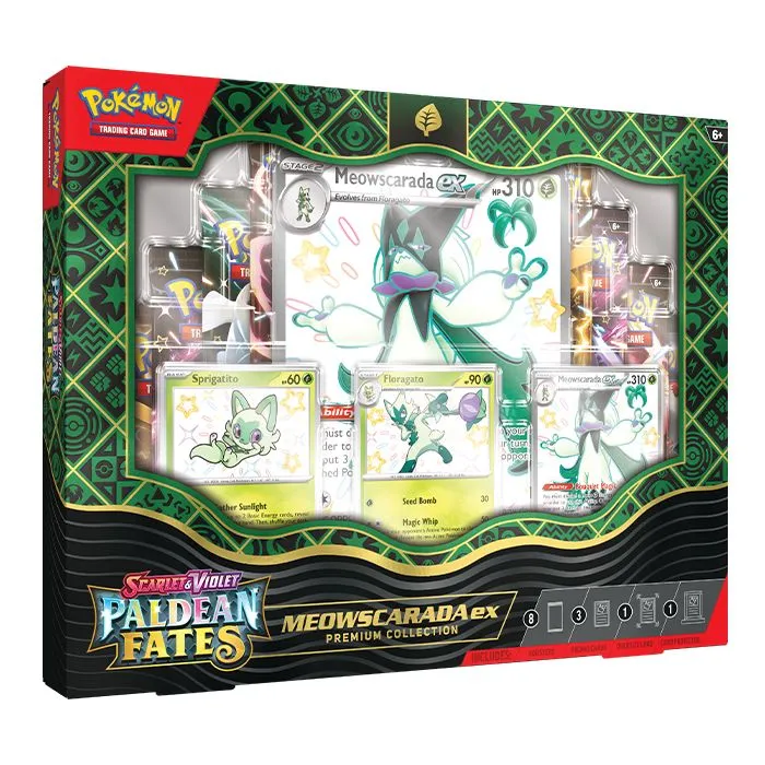 Paldean Fates Premium Collection - Shiny Meowscarada Ex