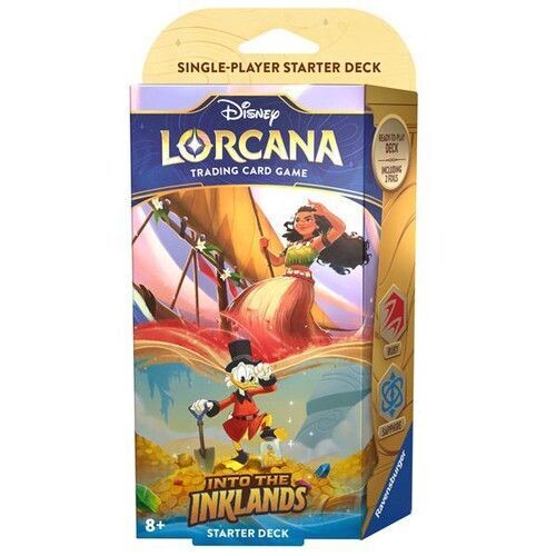 Disney Lorcana: Into the Inklands Starter Deck - Ruby & Sapphire (Moana & Scrooge)