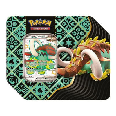 Pokemon TCG: Scarlet & Violet - Paldean Fates Tin - Shiny Great Tusk EX