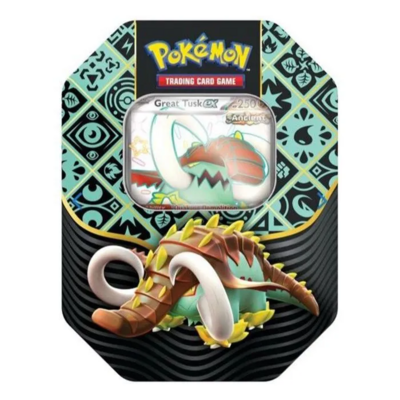 Pokemon TCG: Scarlet & Violet - Paldean Fates Tin - Shiny Great Tusk EX