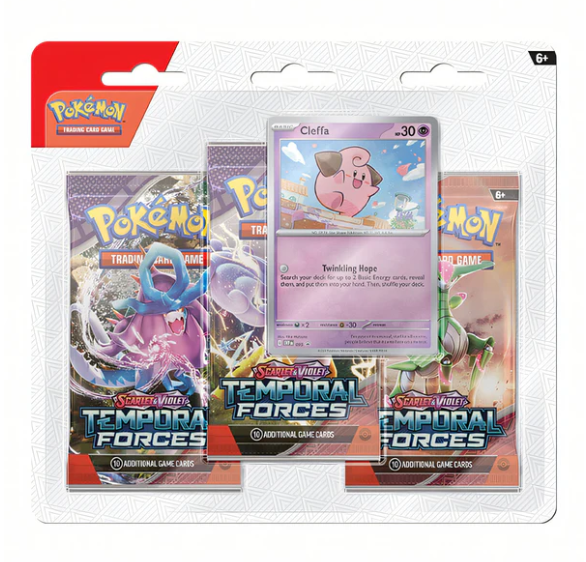 Pokémon TCG: Temporal Forces 3-Pack Blister - Cleffa