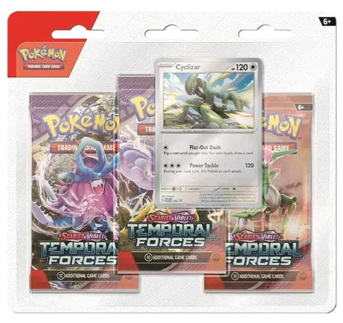 Pokémon TCG: Temporal Forces 3-Pack Blister - Cyclizar