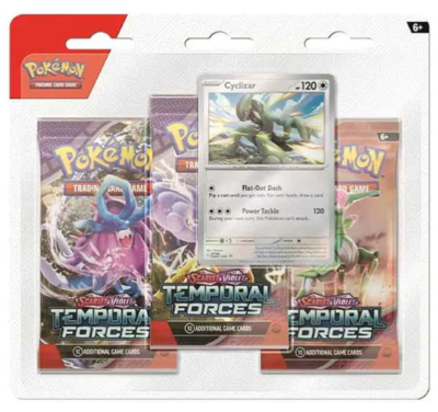Pokémon TCG: Temporal Forces 3-Pack Blister - Cyclizar