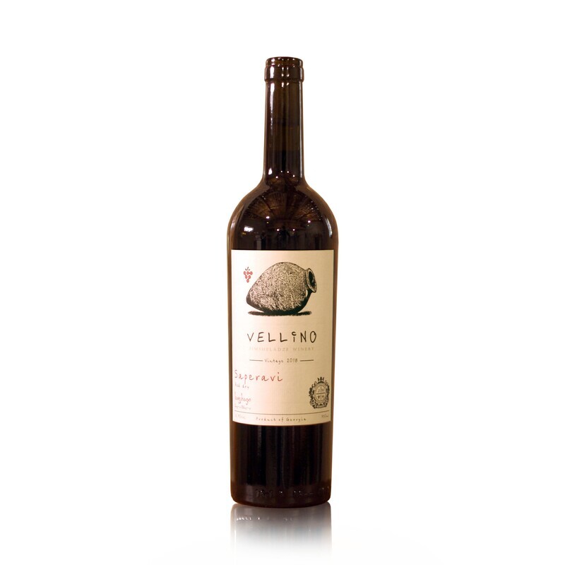 Vellino Saperavi Qvevri, Red-dry wine 2018