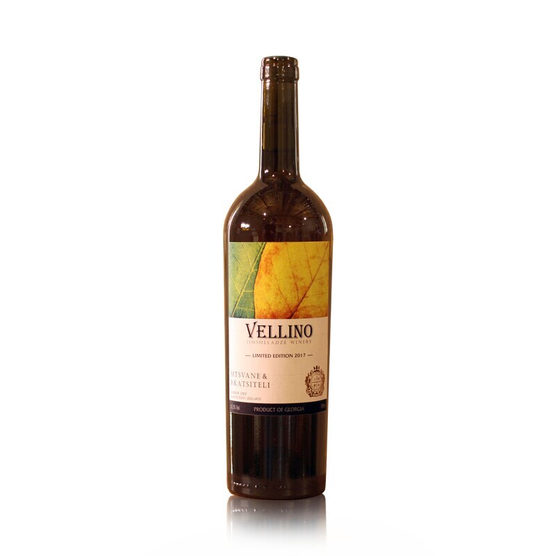Vellino, Mtsvane -Rkatsiteli Amber dry wine 2017