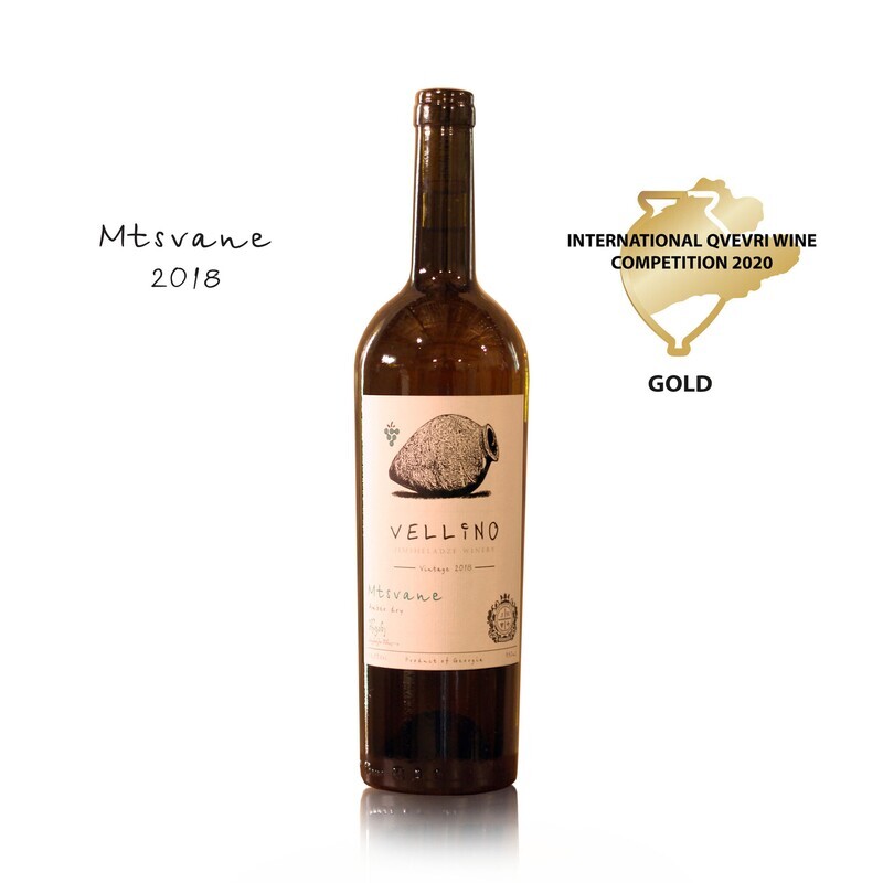 Vellino Mtsvane, Amber dry Qvevri wine 2018