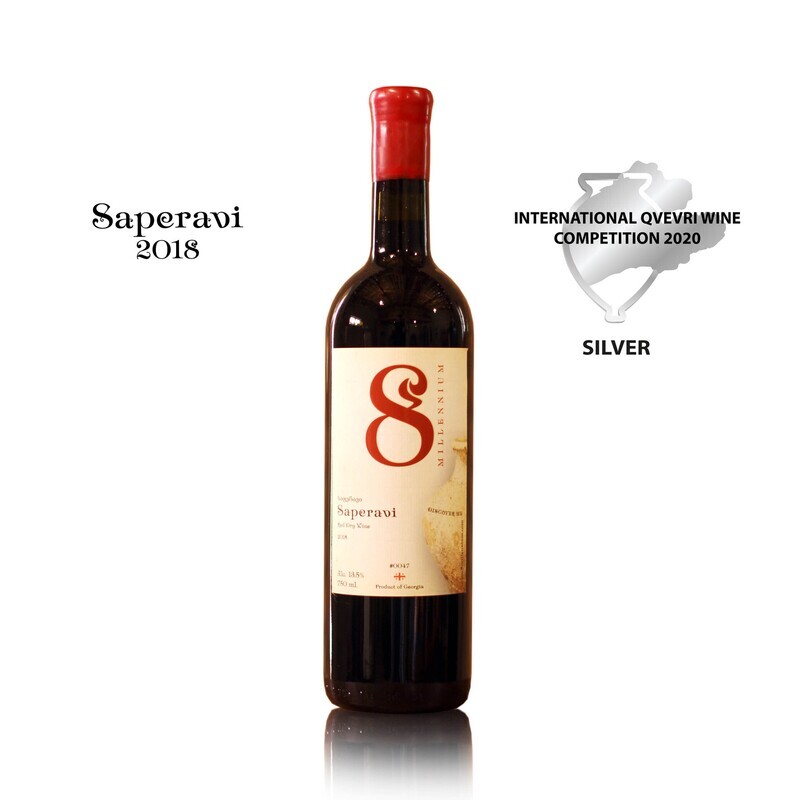 Saperavi 8millennium 2018 [bio-dynamic], red dry wine