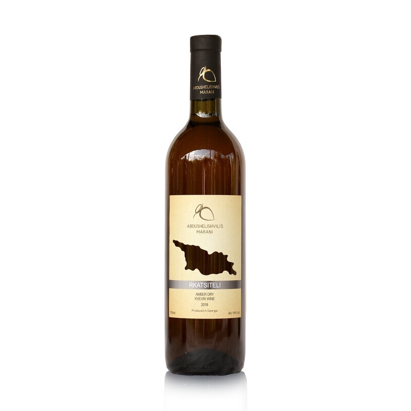 Rkatsiteli Qvevri, Amber dry wine 2019, Abdushelishvili
