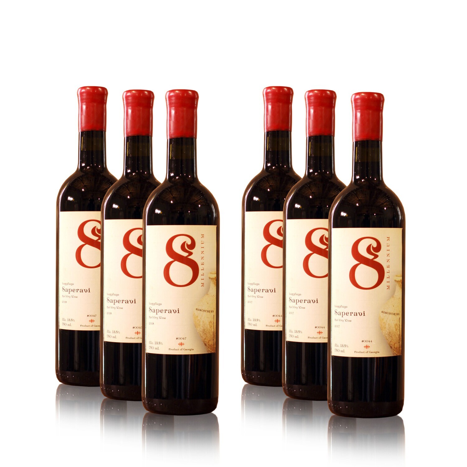 Saperavi Red-Dry wine tasting package 8millennium [6x]